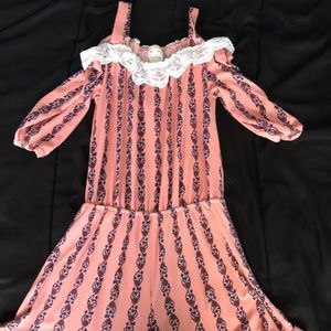 Pink girls romper